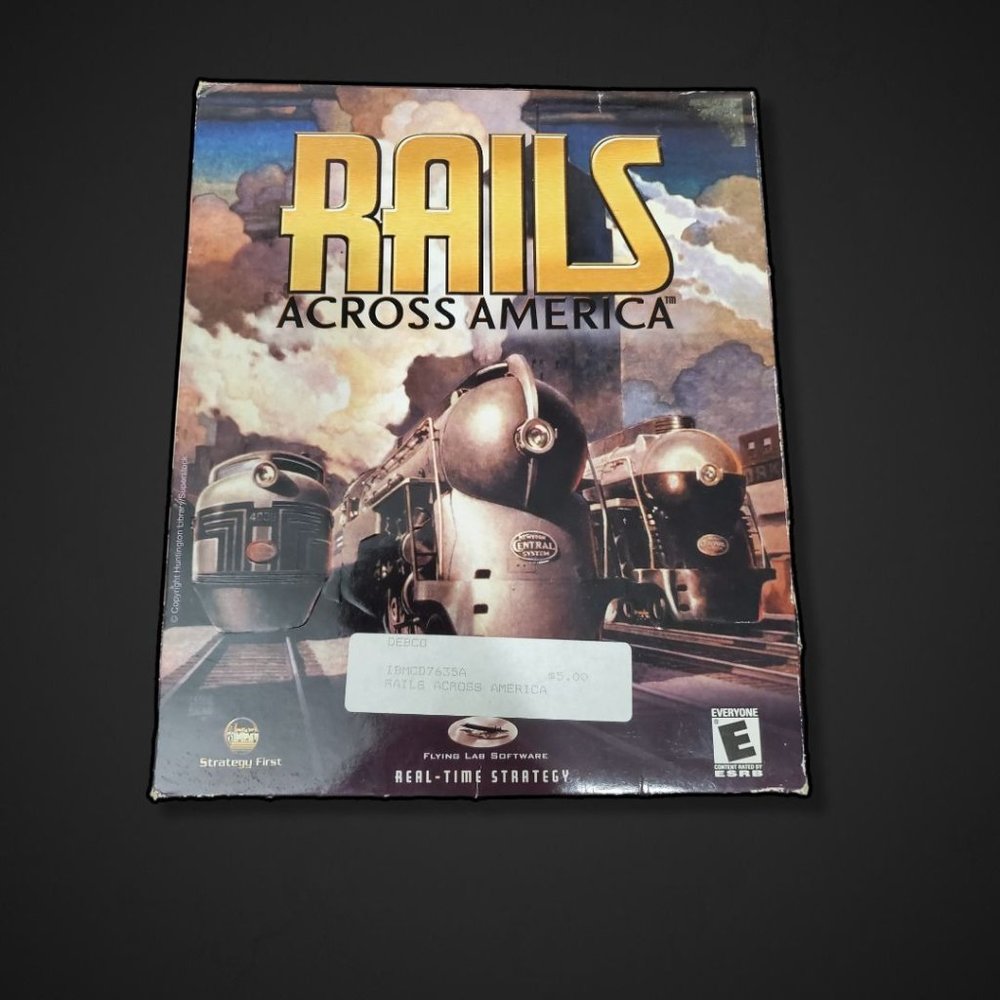 Rails Across America Big Box PC Game Retro